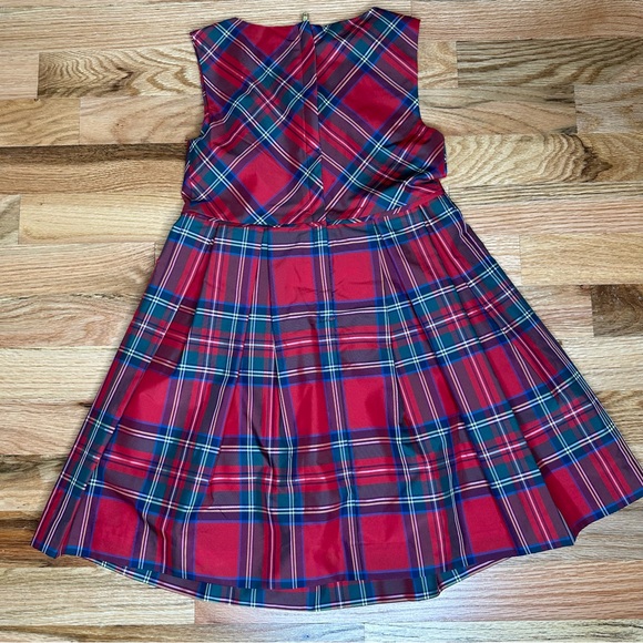 EUC VINEYARD VINES size 6 Girls Red Tartan Holiday Dress - Picture 3 of 3
